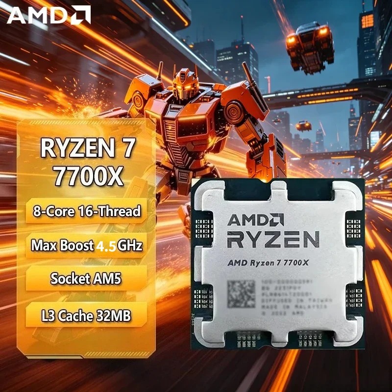 Amd Cpu Ryzen 7 - Processador AMD Ryzen 7 7700X, R7