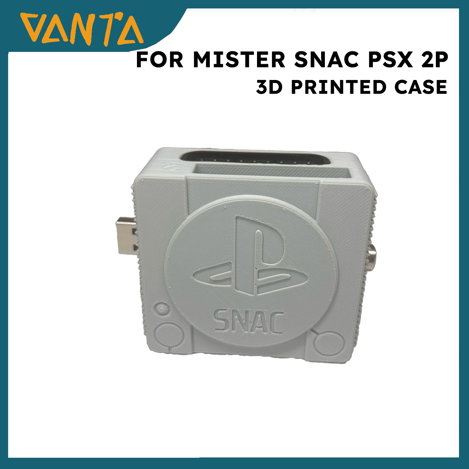 Retro Gaming Gun - Capa impressa em 3D para console