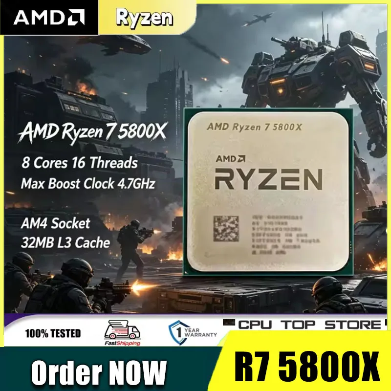 Amd Cpu Ryzen 7 - Processador AMD Ryzen 7 5800X Tray