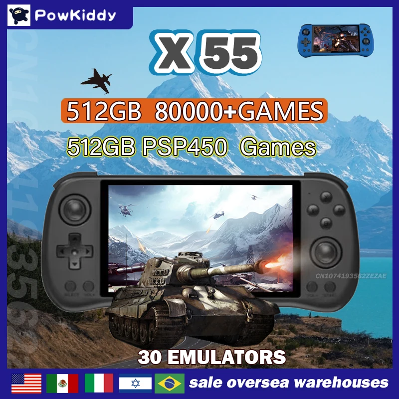 Retro Gaming La - 80000 jogos 512g powkiddy x55 5.5