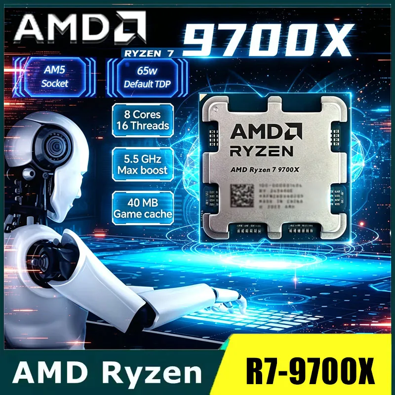 Amd Cpu Ryzen 7 - Processador Amd Ryzen 7 9700X 3.8Ghz