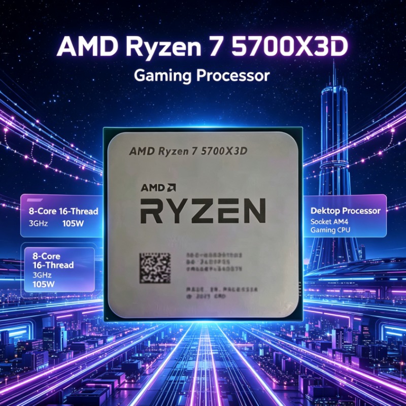 Amd Cpu Ryzen 7 - CPU AMD Ryzen 7 5700X3D para