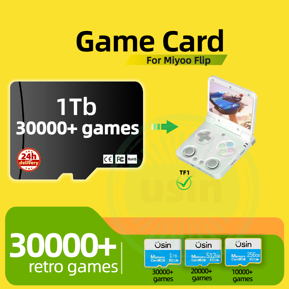 Console Retro Gaming Portable - Cartão de jogo para miyoo flip