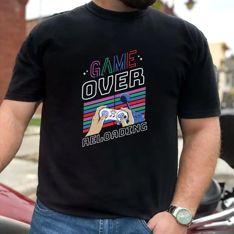 Retro Gaming Gamestop - Camiseta Retro Game Over 17, Clássica