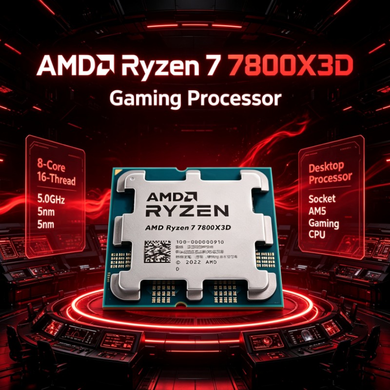 AMD R7 7800X3D Ryzen 7 AM5 CPU - Amd Cpu Ryzen 7 avaliação e preço