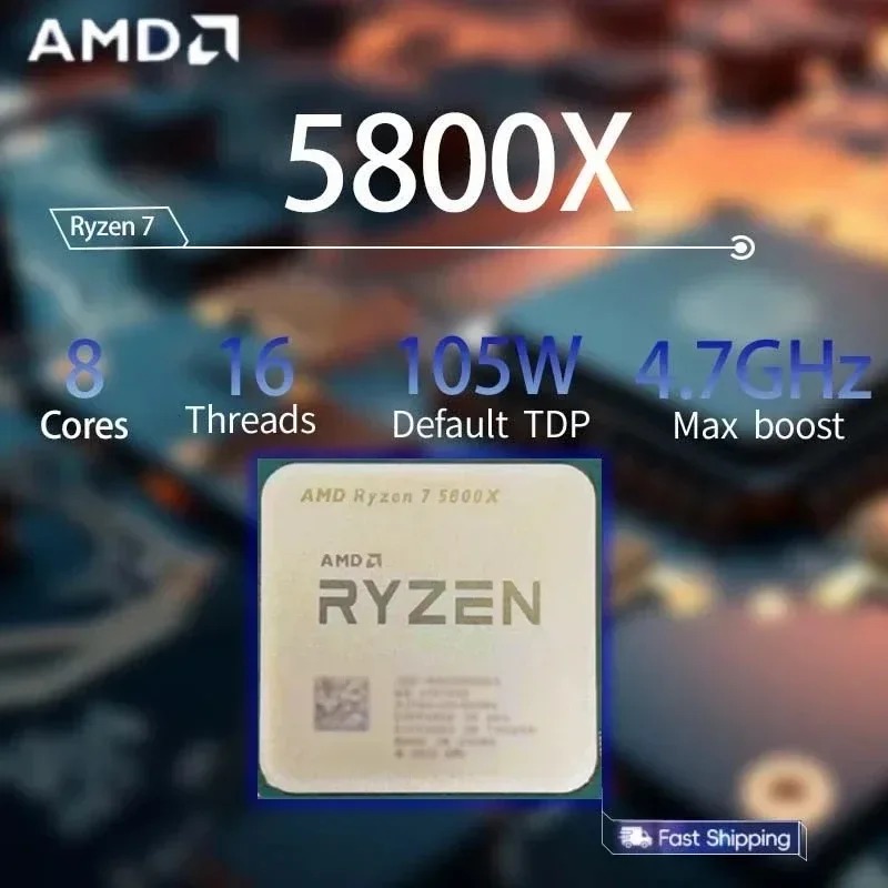 Processador AMD Ryzen 7 5800X  - Amd Cpu Ryzen 7 avaliação e preço