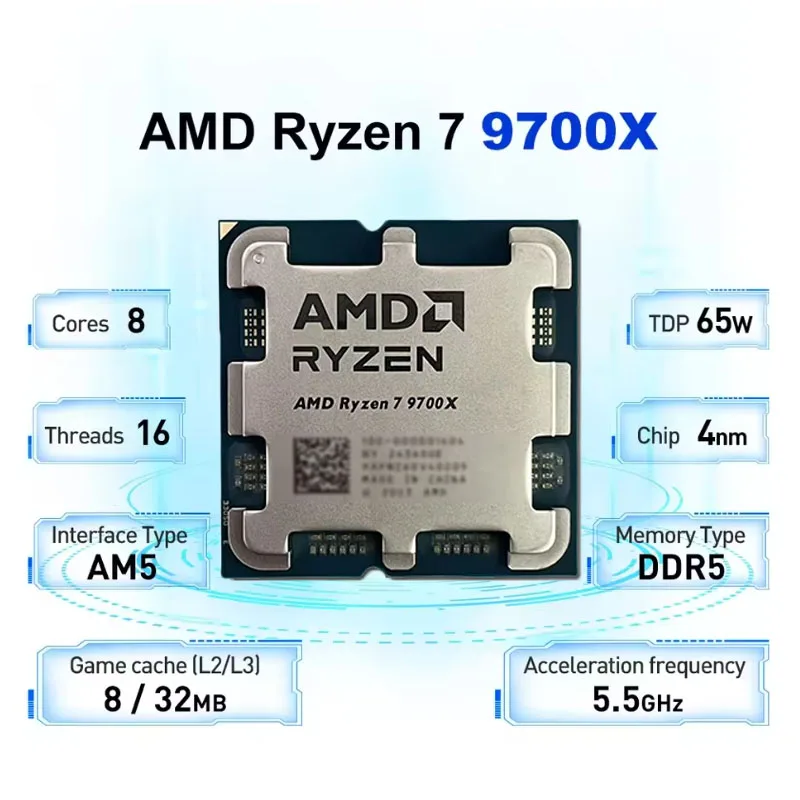 Processador Amd Ryzen 7 9700X  - Amd Cpu Ryzen 7 avaliação e preço