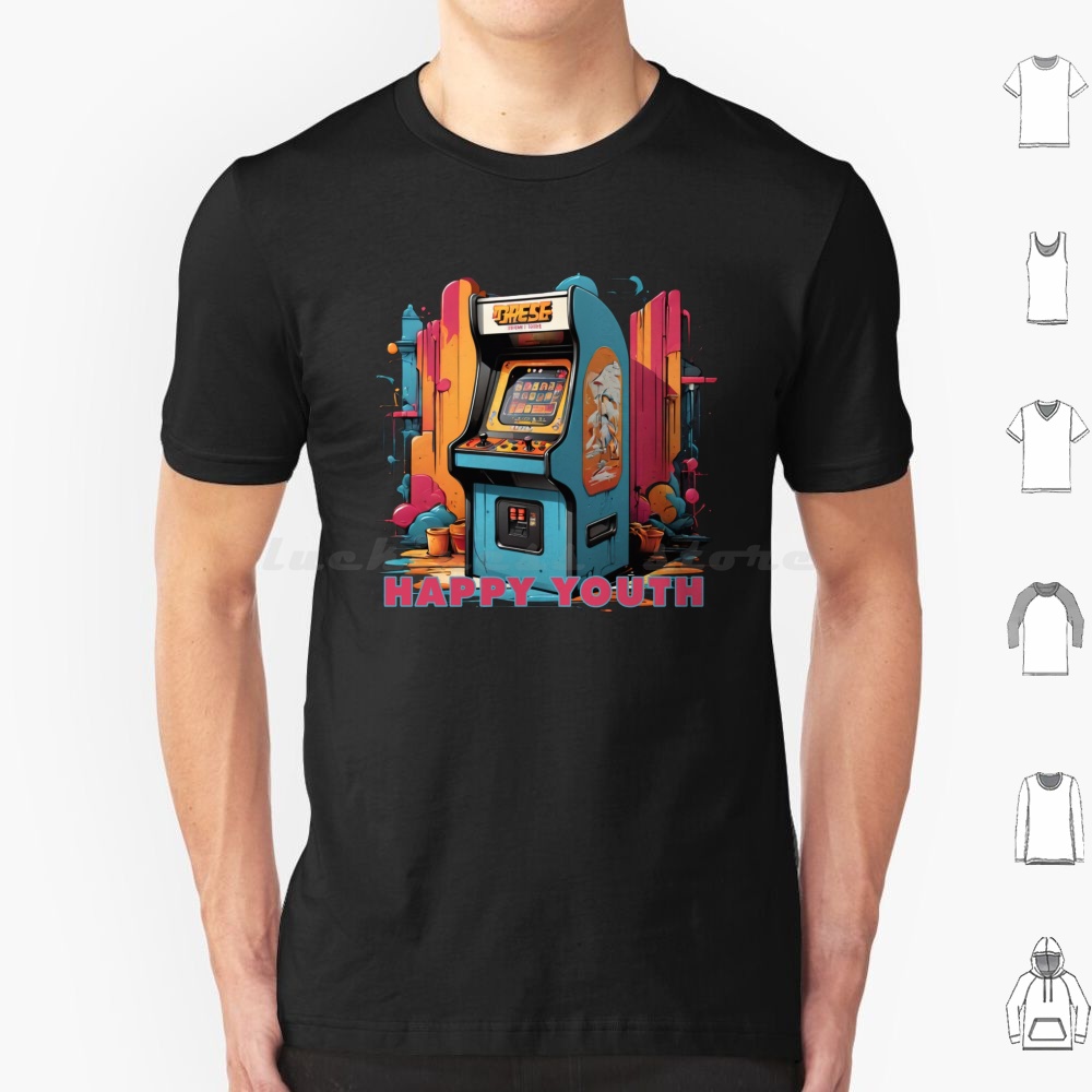 Feliz juventude-arcade t camis - Retro Gaming Gamestop avaliação e preço