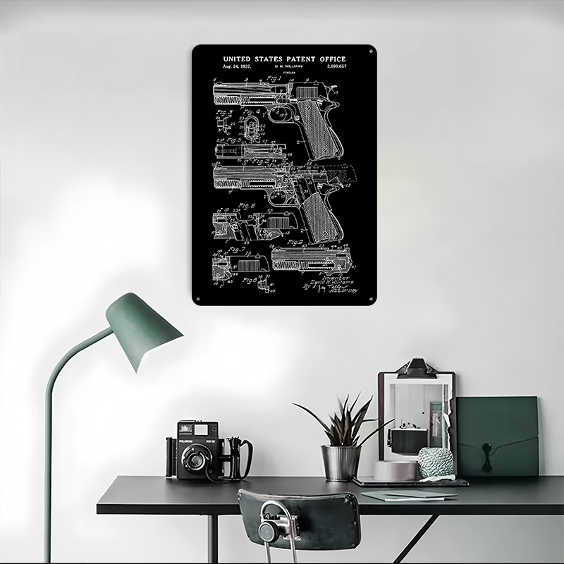 Placa de Metal Vintage Persona - Retro Gaming Gun avaliação e preço