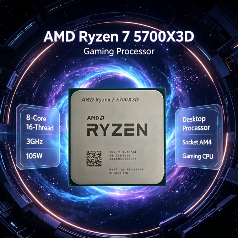 CPU AMD Ryzen 7 5700X3D para D - Amd Cpu Ryzen 7 avaliação e preço