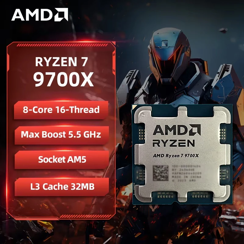 Processador AMD Ryzen 7 9700X, - Amd Cpu Ryzen 7 avaliação e preço