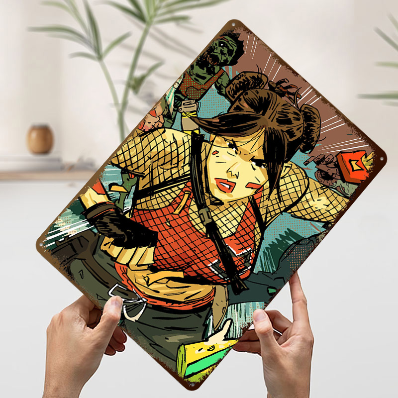 Pôster Personalizado de Mulher - Retro Gaming Gun avaliação e preço