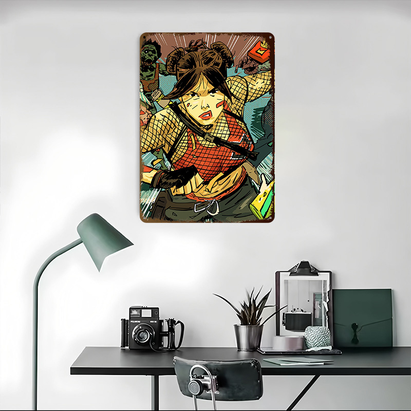 Pôster Personalizado de Mulher - Retro Gaming Gun avaliação e preço