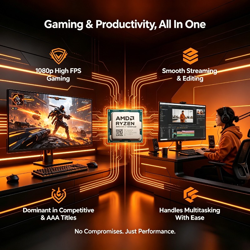 Processador AMD Ryzen 7 9800X3 - Amd Cpu Ryzen 7 avaliação e preço