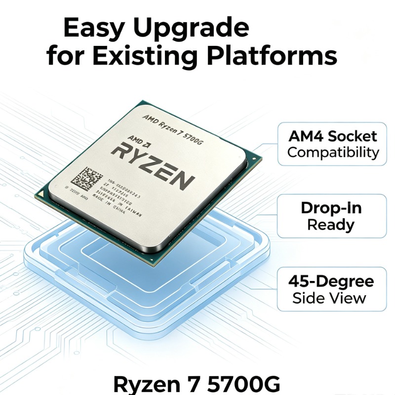 Processador AMD Ryzen 7 5700G, - Amd Cpu Ryzen 7 avaliação e preço