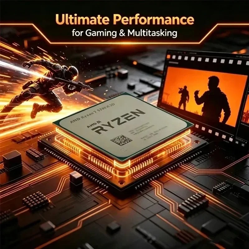 Processador AMD Ryzen 7 5700X3 - Amd Cpu Ryzen 7 avaliação e preço