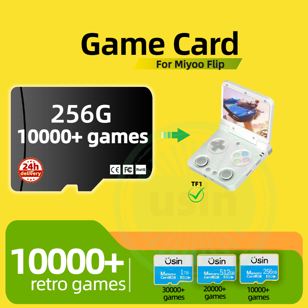 Cartão de jogo para miyoo flip - Console Retro Gaming Portable avaliação e preço