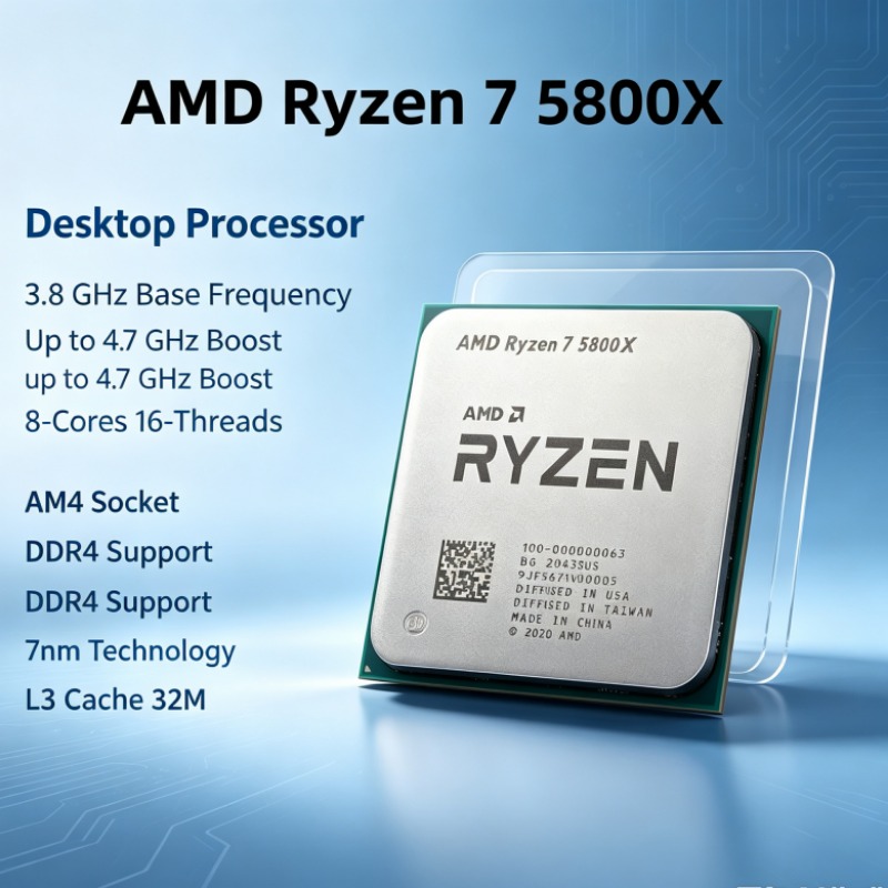 Processador AMD Ryzen 7 5800X  - Amd Cpu Ryzen 7 avaliação e preço