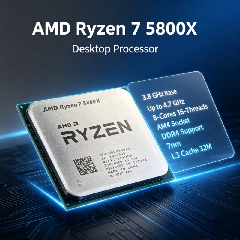 Processador AMD Ryzen 7 5800X  - Amd Cpu Ryzen 7 avaliação e preço