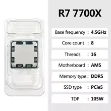 Processador AMD Ryzen 7 7700X  - Amd Cpu Ryzen 7 avaliação e preço