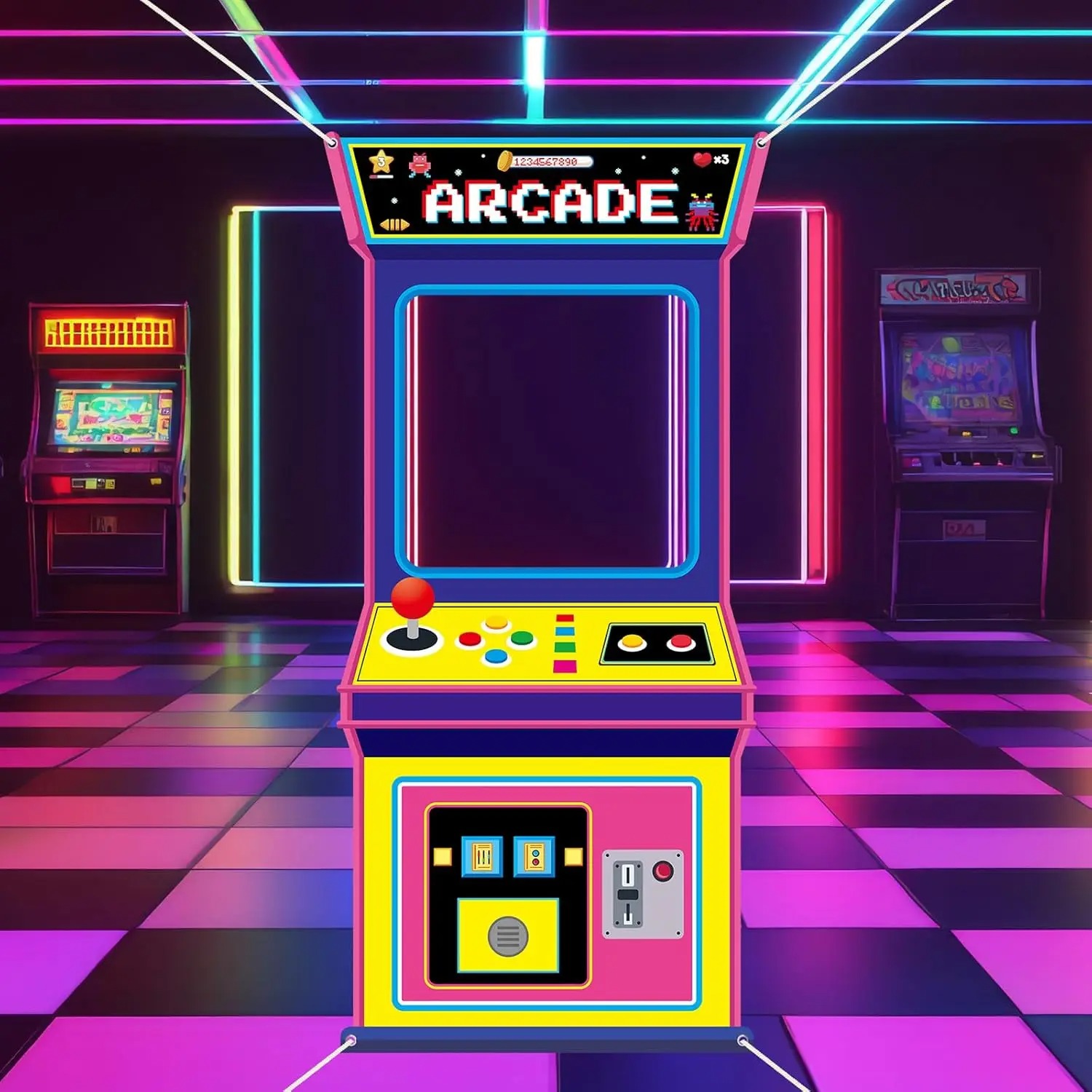 Fundo para Cabine de Fotos com - Retro Gaming Cabinet avaliação e preço