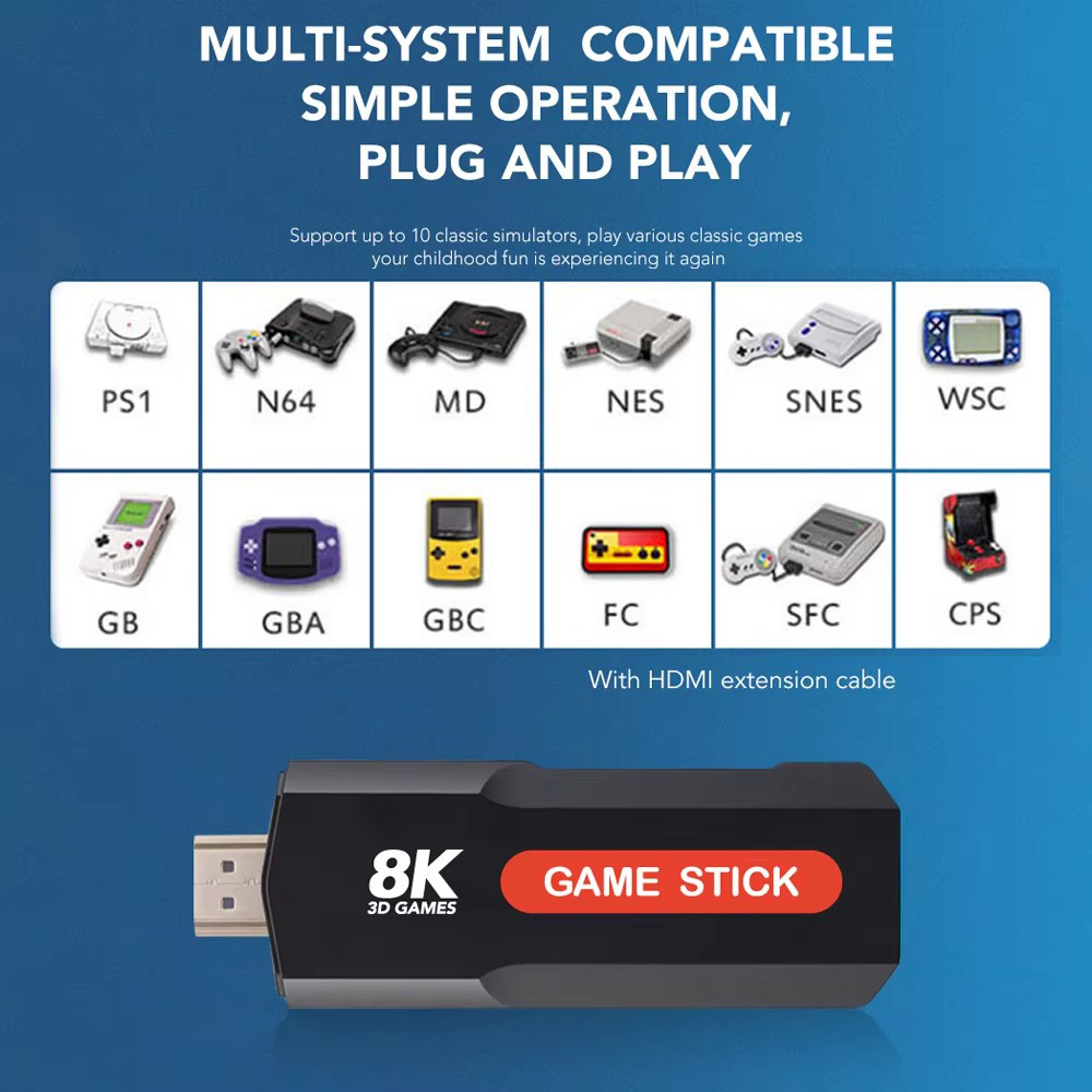 Console de Jogos X2 Game Stick - Retro Gaming X2 avaliação e preço