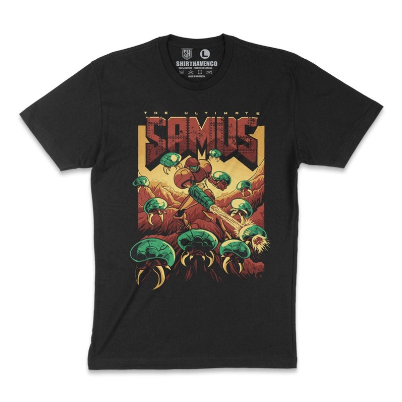 00012760 # Camiseta A-Samus Ar - Retro Gaming Gamestop avaliação e preço